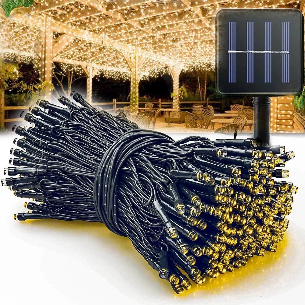Outdoor Power For Xmas Lights - Solar Powered Fairy string Lights Garden