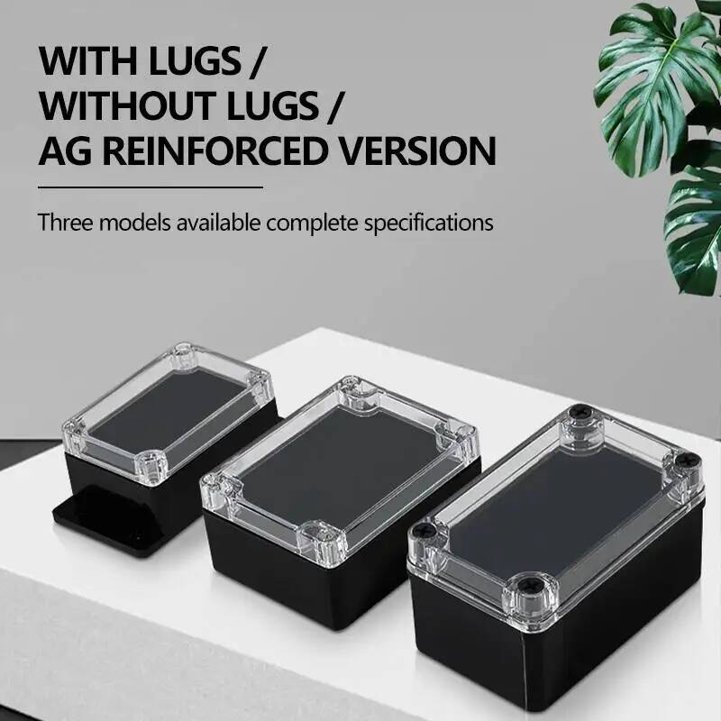 Outdoor Power Junction - 2pcs Transparent Cover Waterproof Junction Box