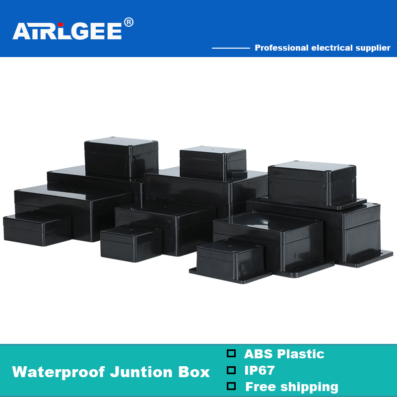 Outdoor Power Junction - Black Waterproof Junction Box Outdoor Power