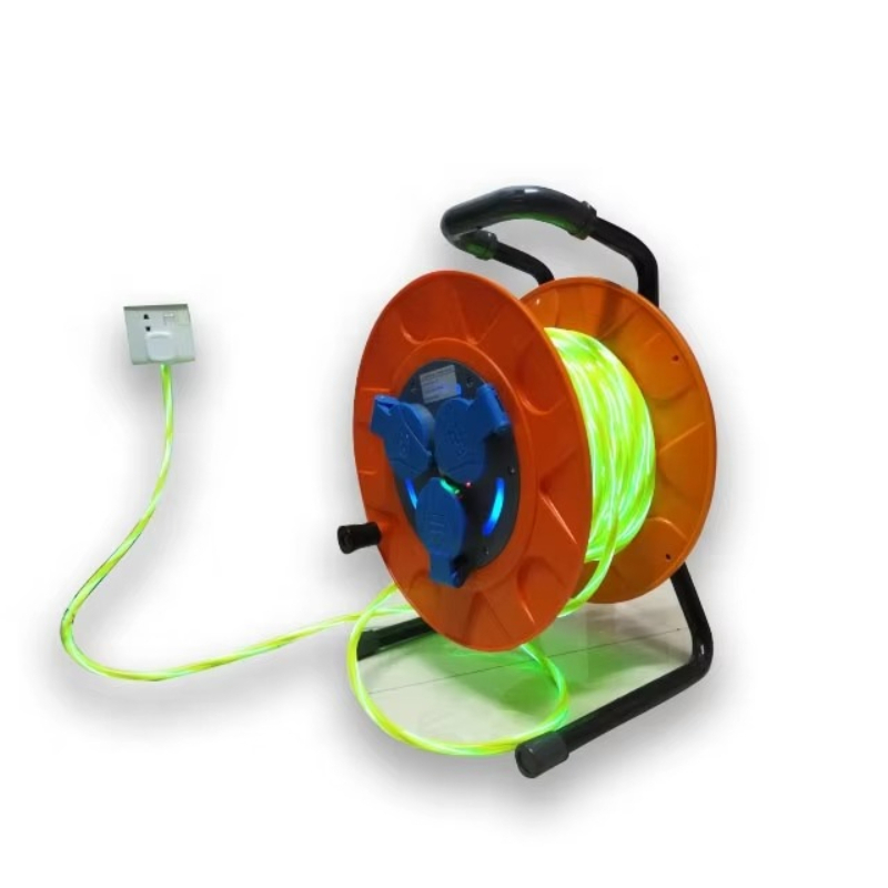 Outdoor Power Reel - Portable lighting 4-way electric extension power