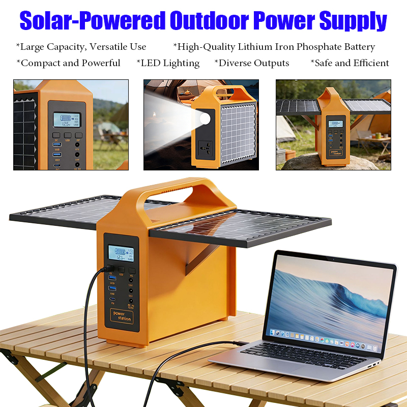 Outdoor Power Distribution Panel - 150W Portable Solar Power Station with