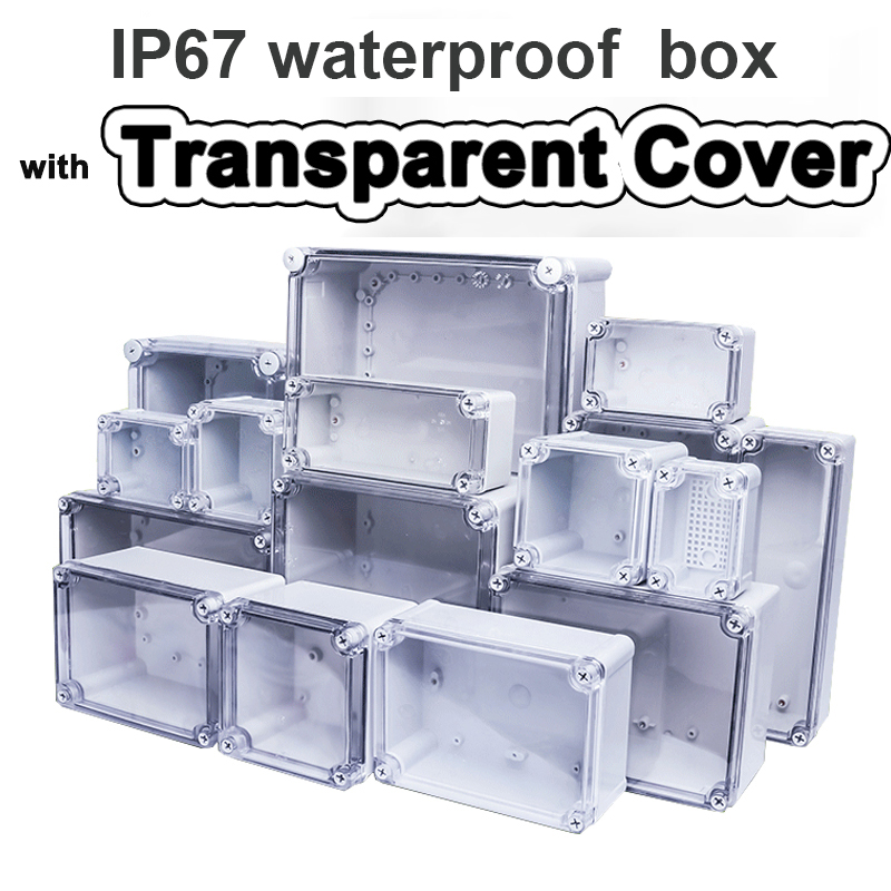 Outdoor Power Junction - F-type transparent waterproof box Outdoor monitoring