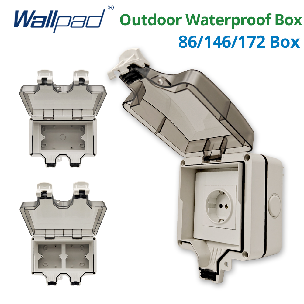 Outdoor Power Outlet Weatherproof - Wallpad IP66 Dustproof Waterproof Outdoor Box