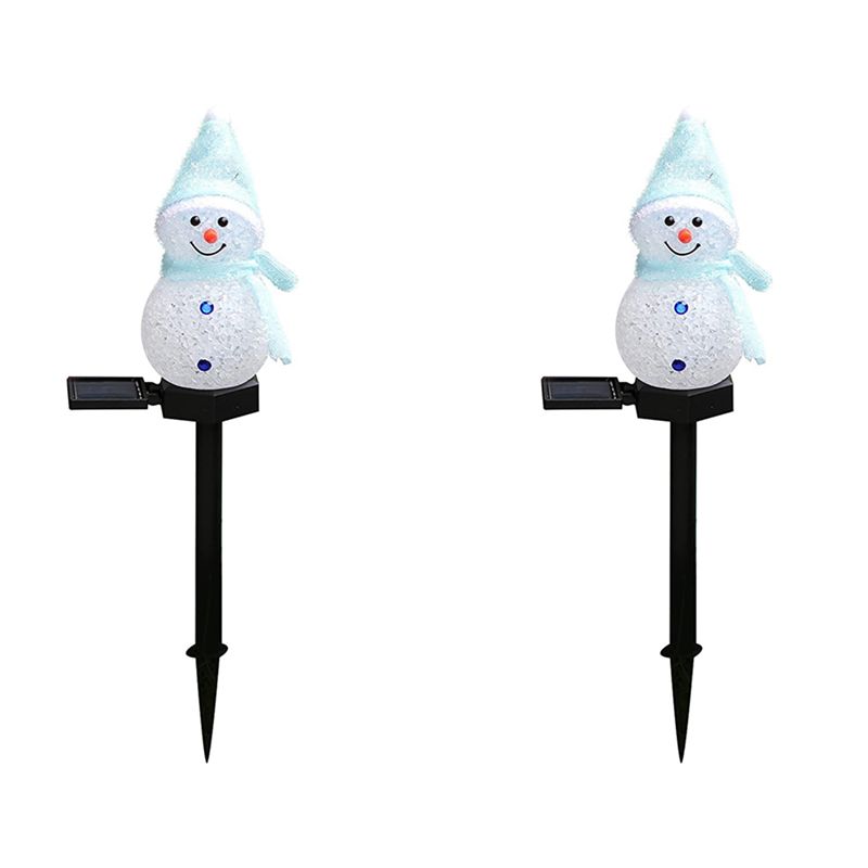Outdoor Power For Xmas Lights - AA81-2X Snowman Solar Lights Christmas Solar