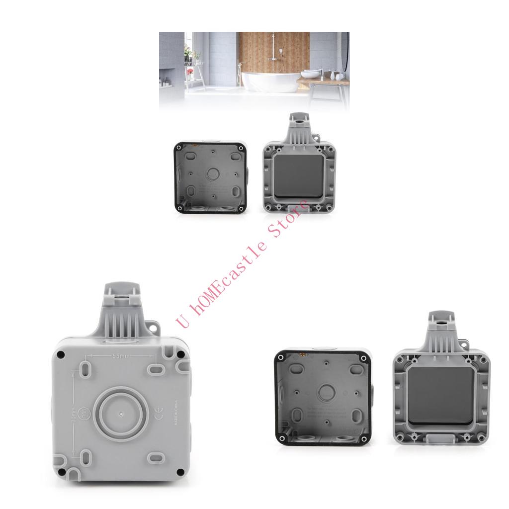 Outdoor Power Outlet Cover - 63HF Single Waterproof Wall Switches Socket