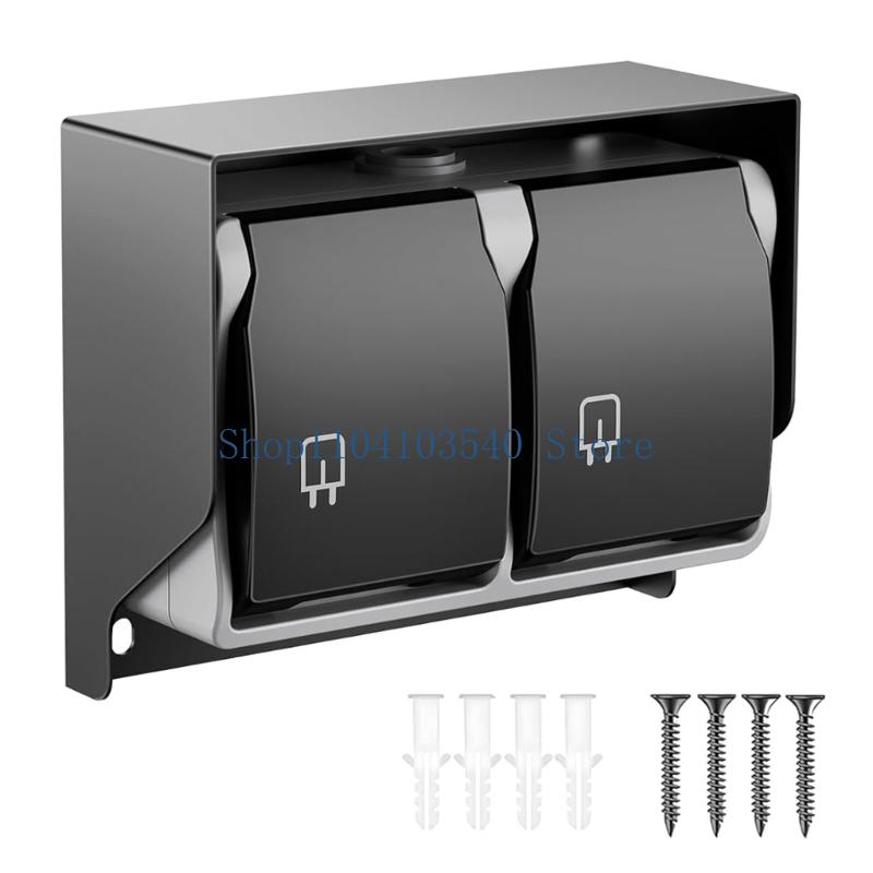 Outdoor Power Outlet Cover - 02DC 2 Gang Waterproof Outlet With