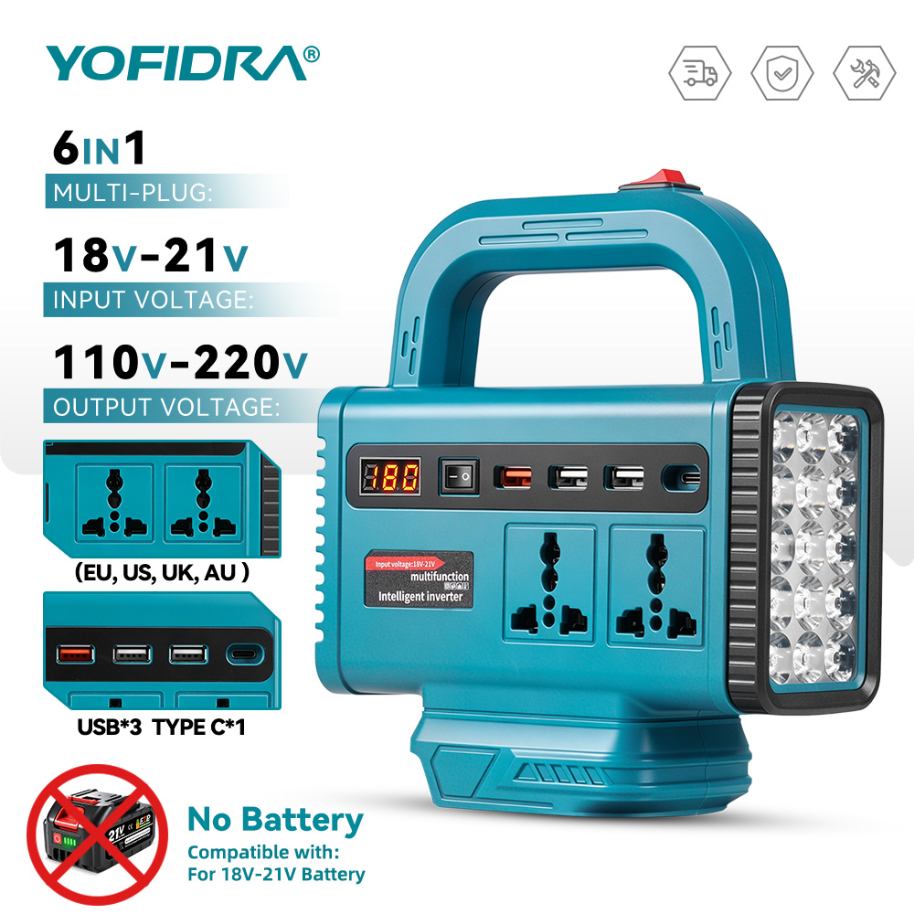 Outdoor Power Hub - YOFIDRA 220V Portable Power Inverter Outdoor
