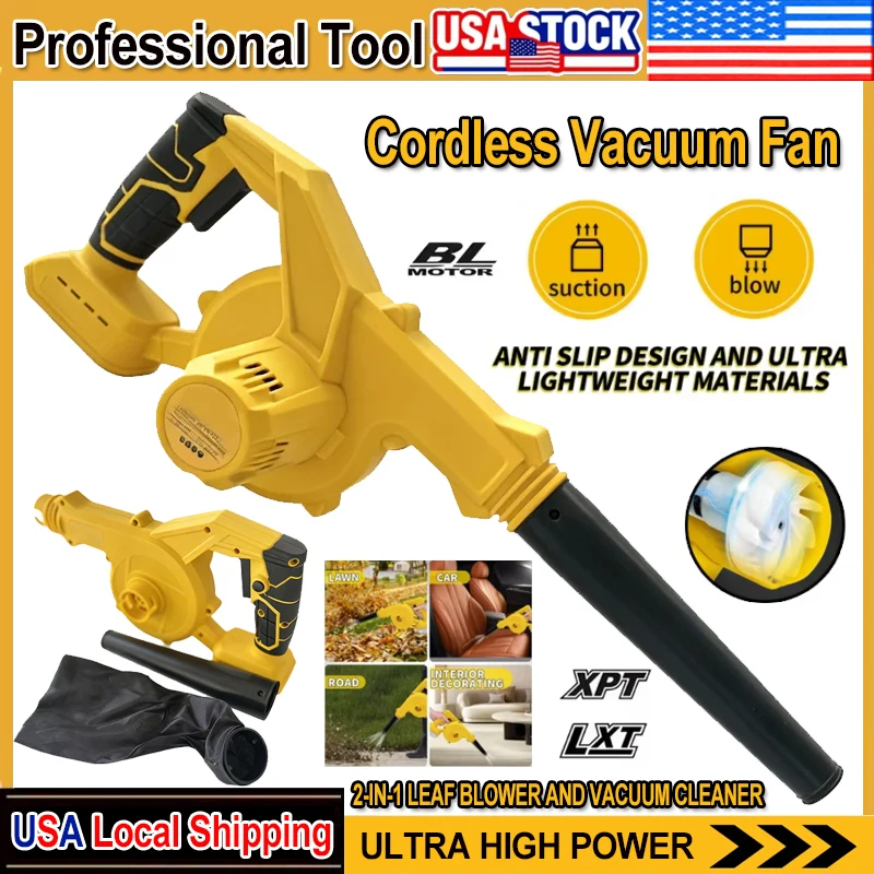 Leaf Blower Cordless - Fit Dewalt Cordless Leaf Blower for