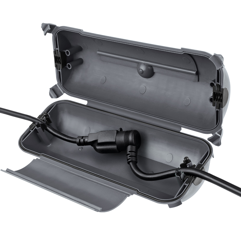 Outdoor Power Lead Cover - Outdoor Waterproof Connection Box Weatherproof Extension