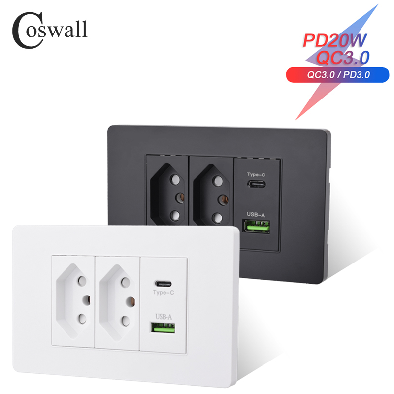 Outdoor Power Hub - Coswall PC Brazil Standard 20A Power