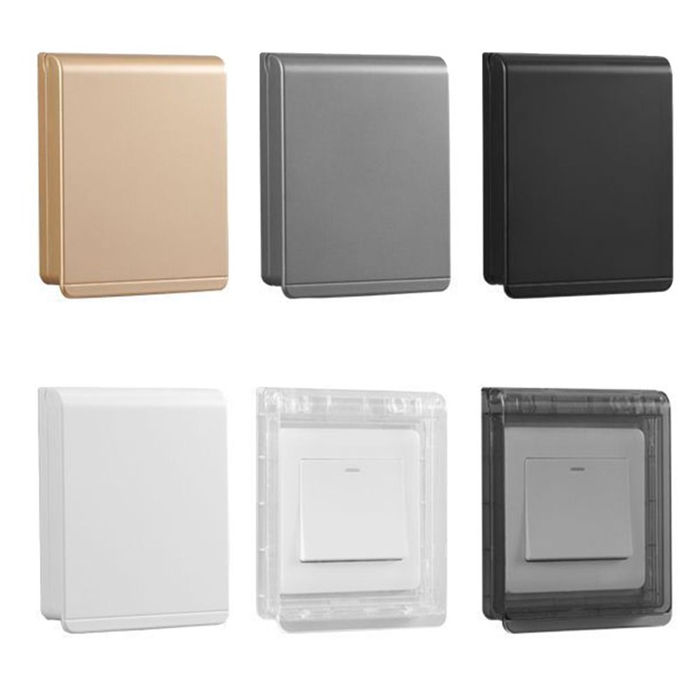 Outdoor Power Outlet Cover - Wall-mounted Switch Protective Cover Self-Adhesive Plastic