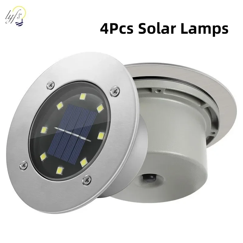 Outdoor Power Distribution Panel - 4Pcs LED Solar Garden Lights Outdoor