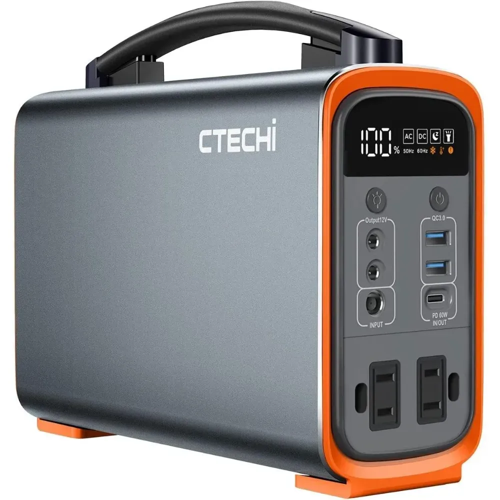 Outdoor Power Generator - 320Wh Lifepo4 Portable Power Station, solar