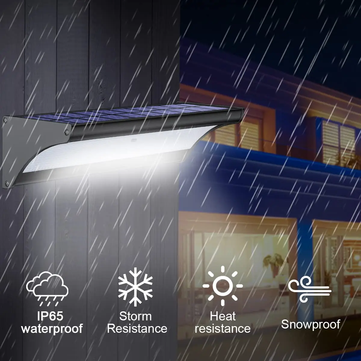 60/48Led Outdoor Solar Wall Li - Outdoor Power Outlet Weatherproof review and price