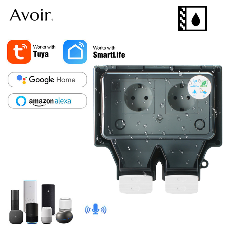 Avoir Tuya Wall Electrical Soc - Outdoor Power Outlet Weatherproof review and price