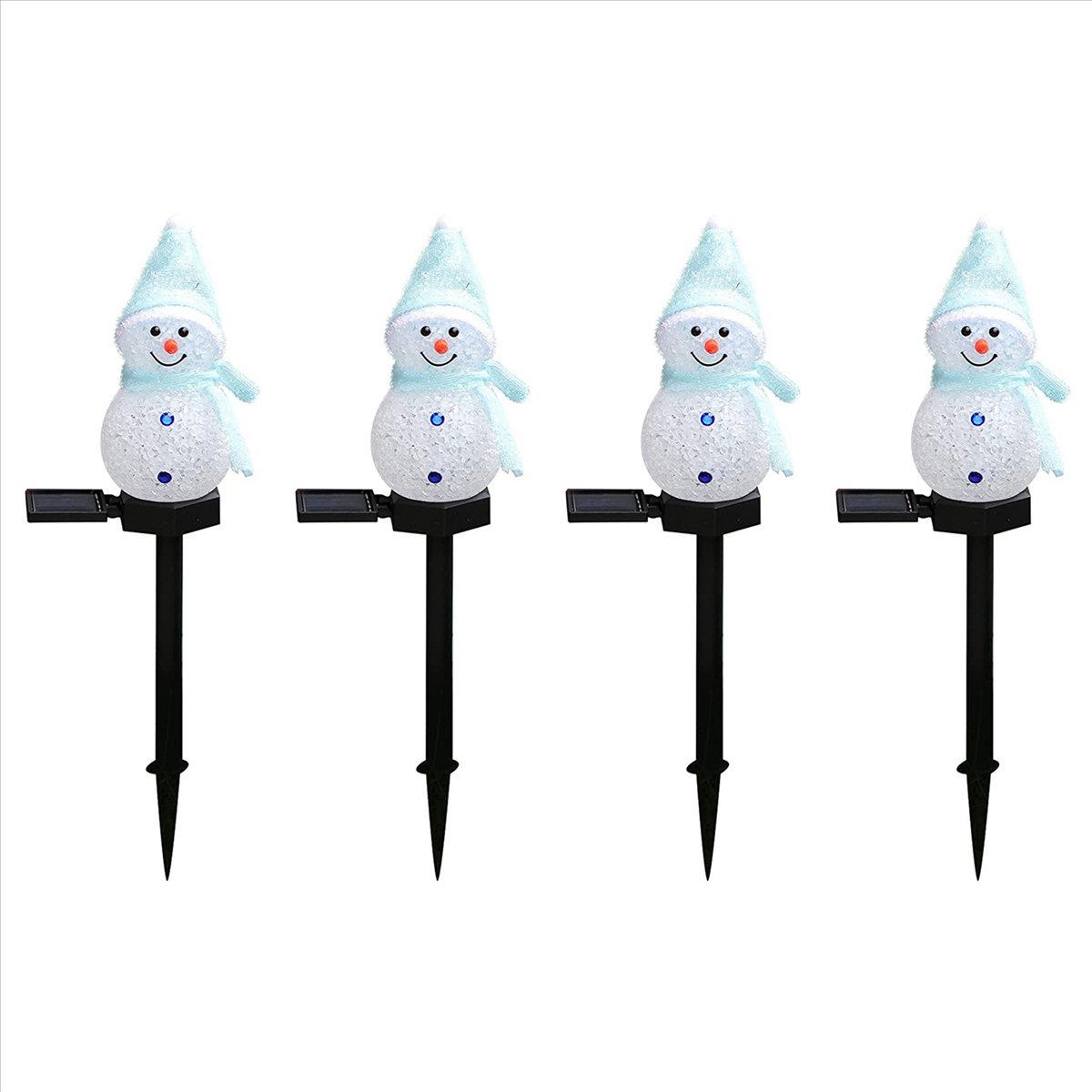 N84R 4X Snowman Solar Lights C - Outdoor Power For Xmas Lights review and price