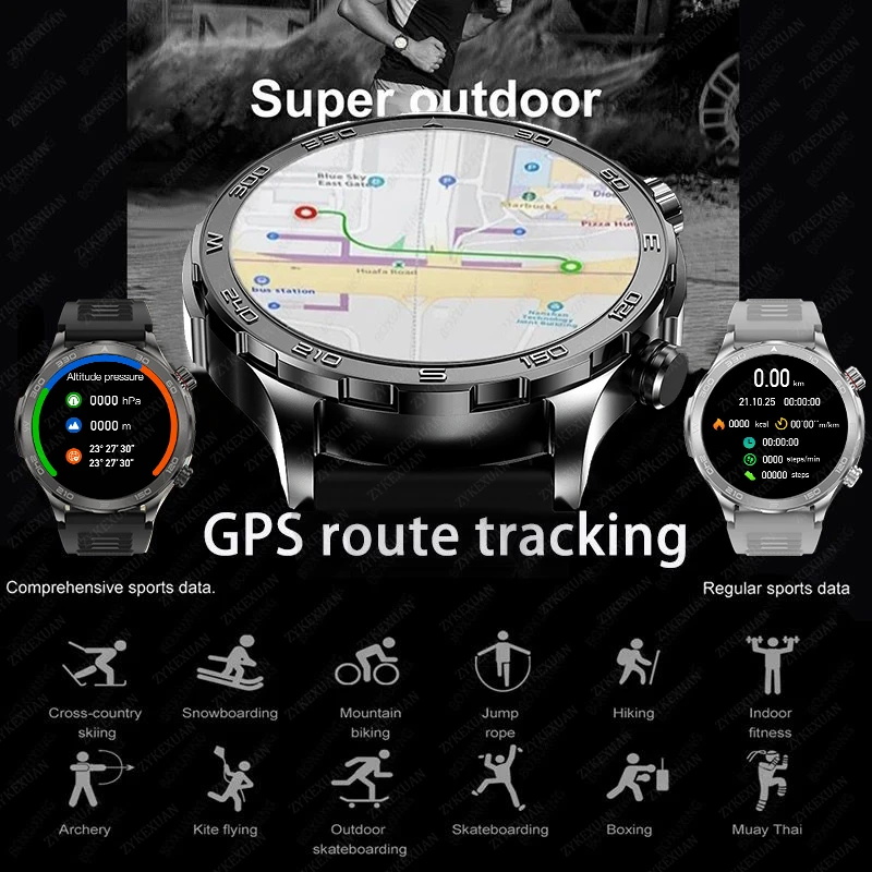 New GPS Track Smart Watch Men  - Outdoor Power Meter Box review and price