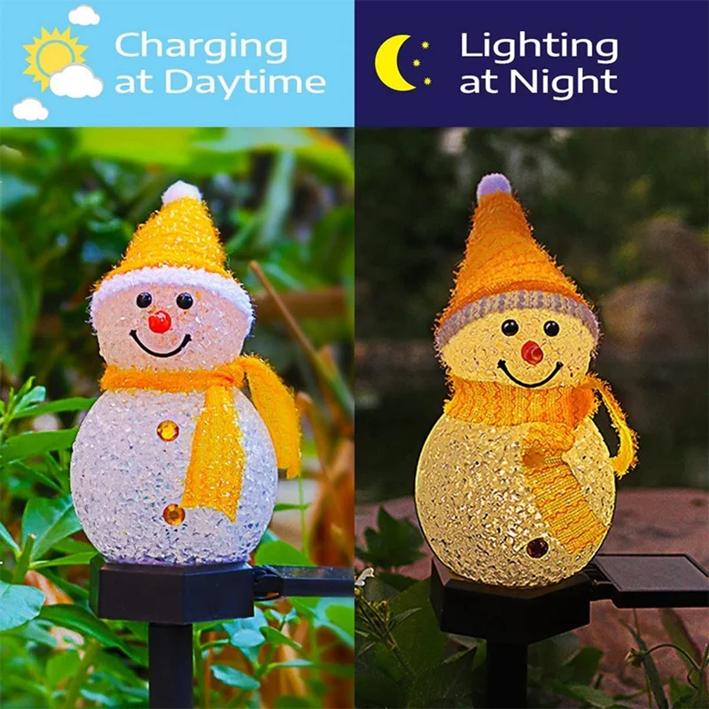 Solar LED Snowman Ambient Ligh - Outdoor Power For Xmas Lights review and price