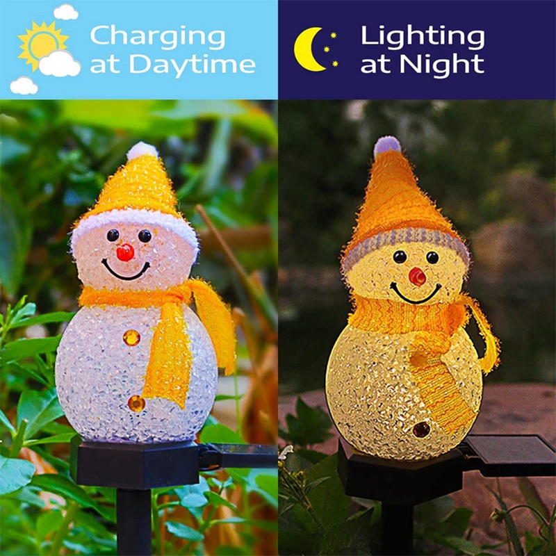 LED Snowman Solar Garden Light - Outdoor Power For Xmas Lights review and price