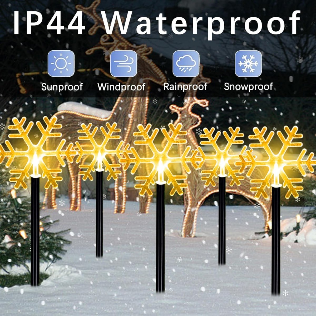5Pcs Christmas Pathway Lights  - Outdoor Power For Xmas Lights review and price