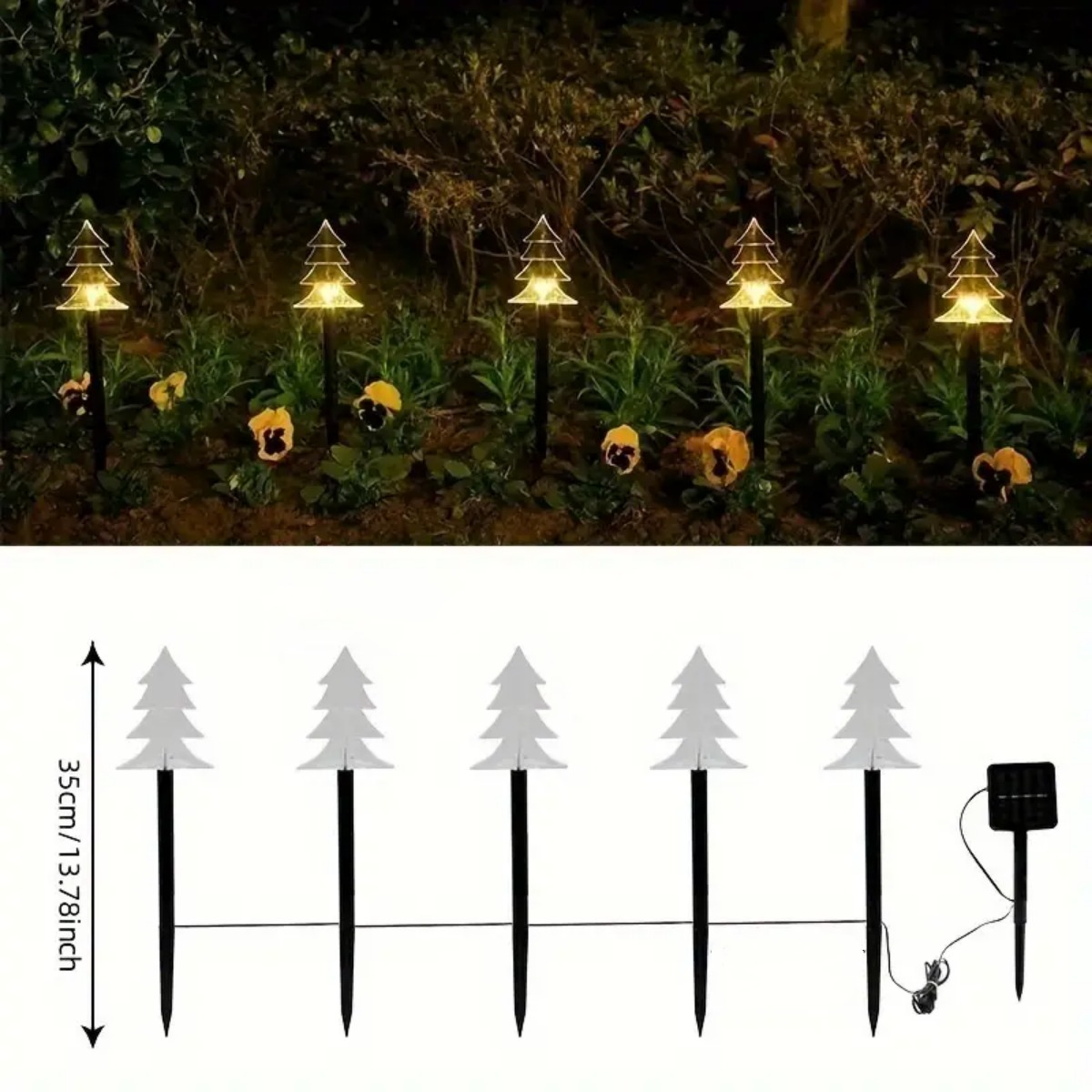 5Pcs Christmas Pathway Lights  - Outdoor Power For Xmas Lights review and price