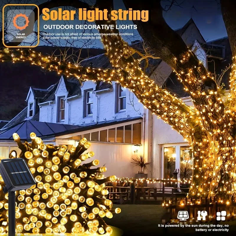 5M-32M LED Solar String Lights - Outdoor Power For Xmas Lights review and price
