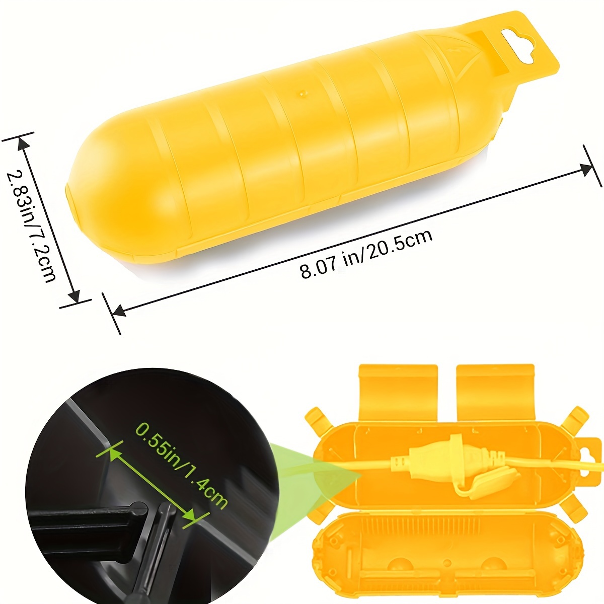Extension Yellow Cord Safety C - Outdoor Power Outlet Cover review and price