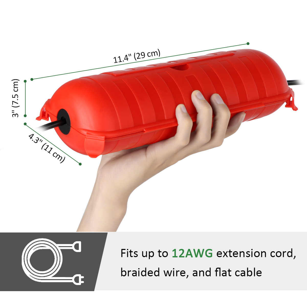 Weatherproof IP54 Outdoor Exte - Outdoor Power Outlet Cover review and price