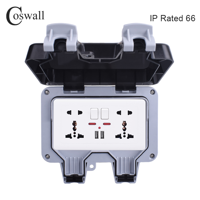 Coswall IP66 Weatherproof Wate - Outdoor Power Outlet Weatherproof review and price