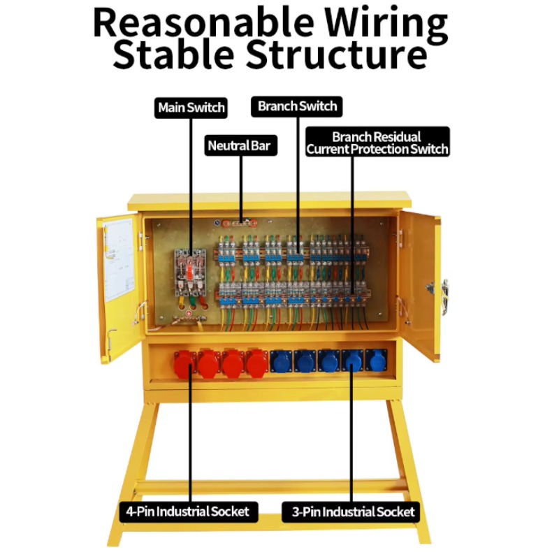 Yellow Safety Switch Box Outdo - Outdoor Power Distribution Panel review and price