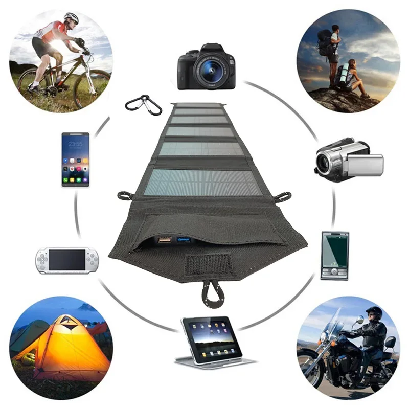 20W 6-Fold Portable Foldable S - Outdoor Power Distribution Panel review and price