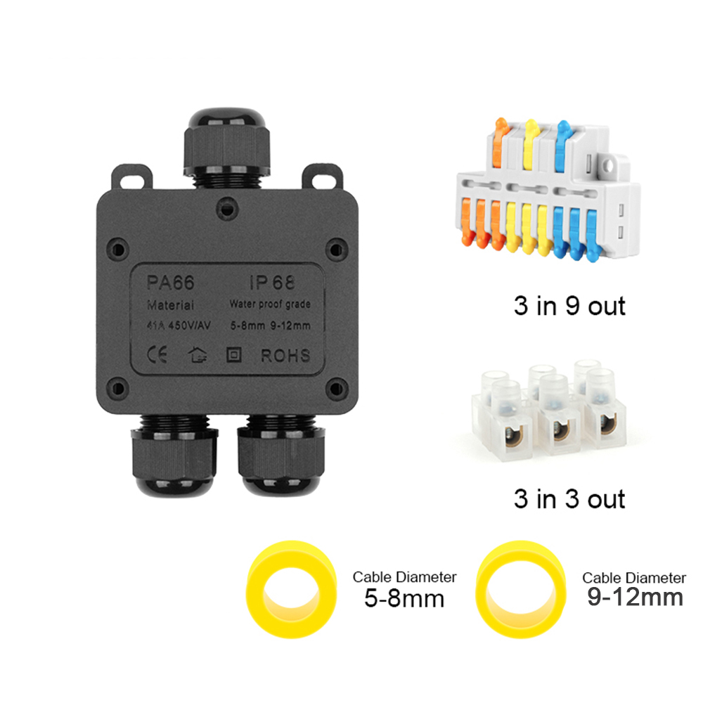 IP68 Outdoor Waterproof Juncti - Outdoor Power Junction review and price