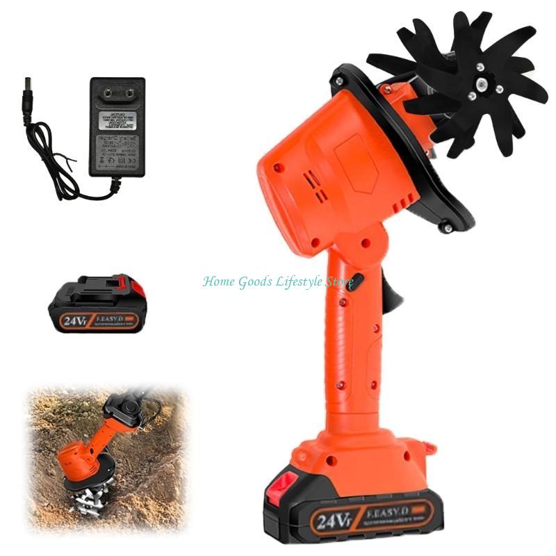 E74E Cordless Mini Tiller 21V  - Garden Tiller Mini review and price