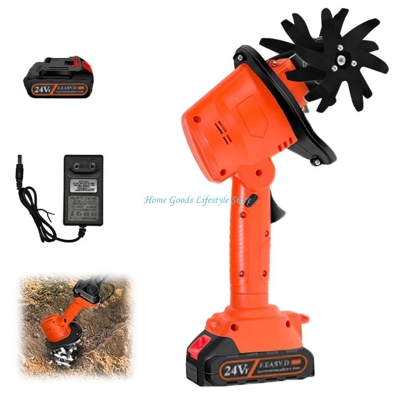 E74E Cordless Mini Tiller 21V  - Garden Tiller Mini review and price