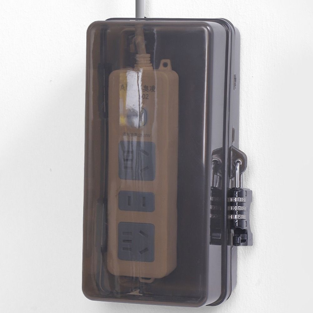 Durable Plastic Plug Box Anti- - Outdoor Power Outlet Weatherproof review and price