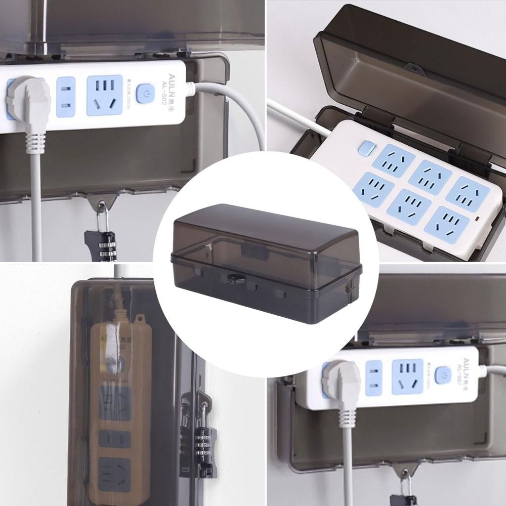 Durable Plastic Plug Box Anti- - Outdoor Power Outlet Weatherproof review and price
