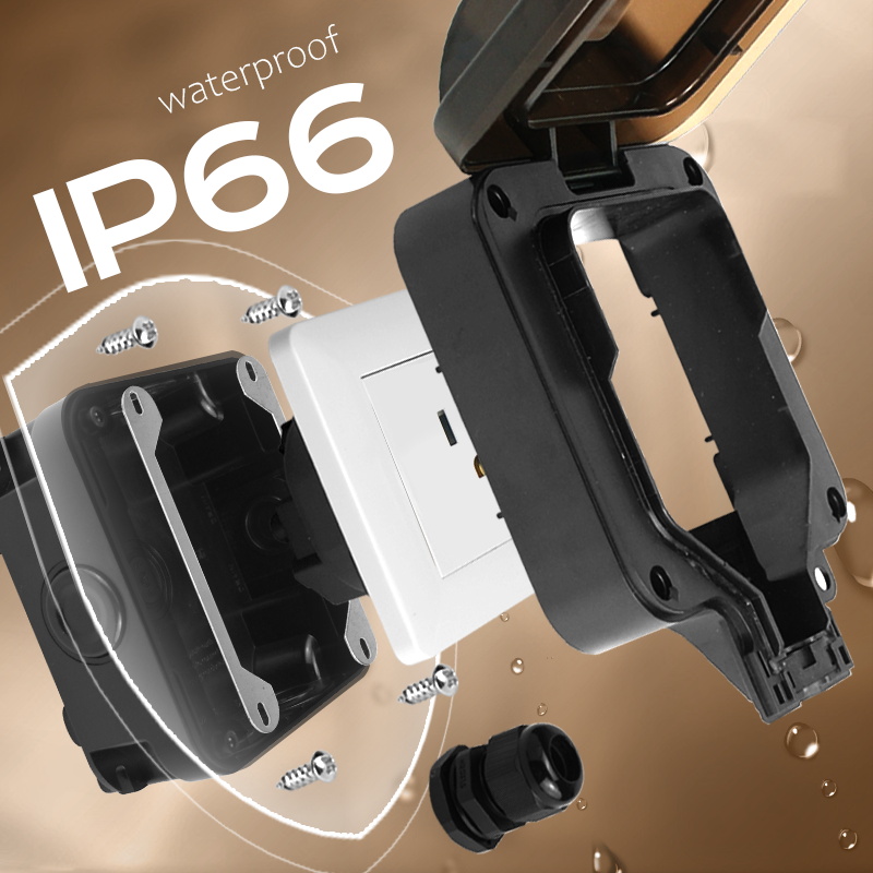 Avoir IP66 Wall Waterproof Soc - Outdoor Power Outlet Weatherproof review and price