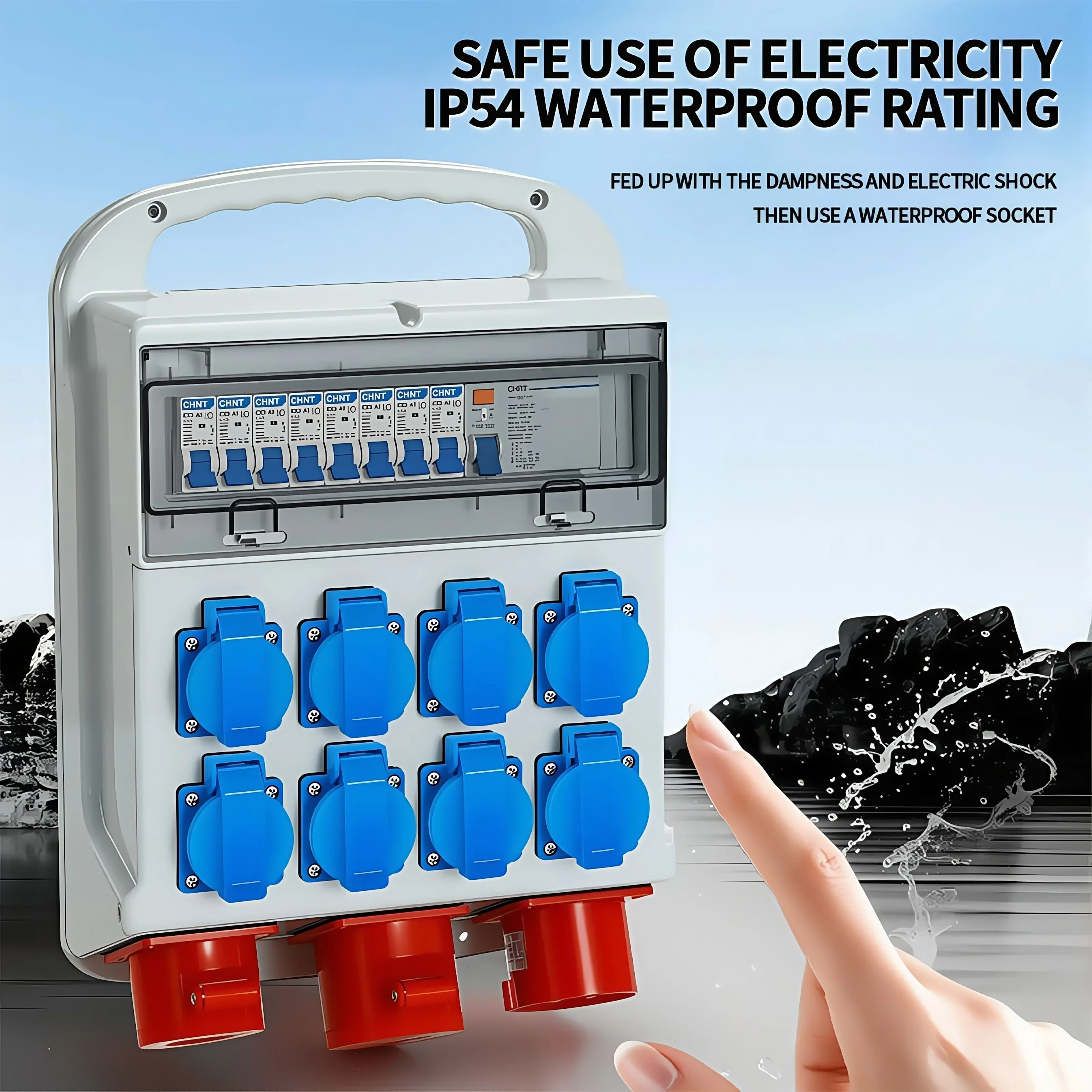IP54 16A Waterproof Industrial - Outdoor Power Distribution Panel review and price