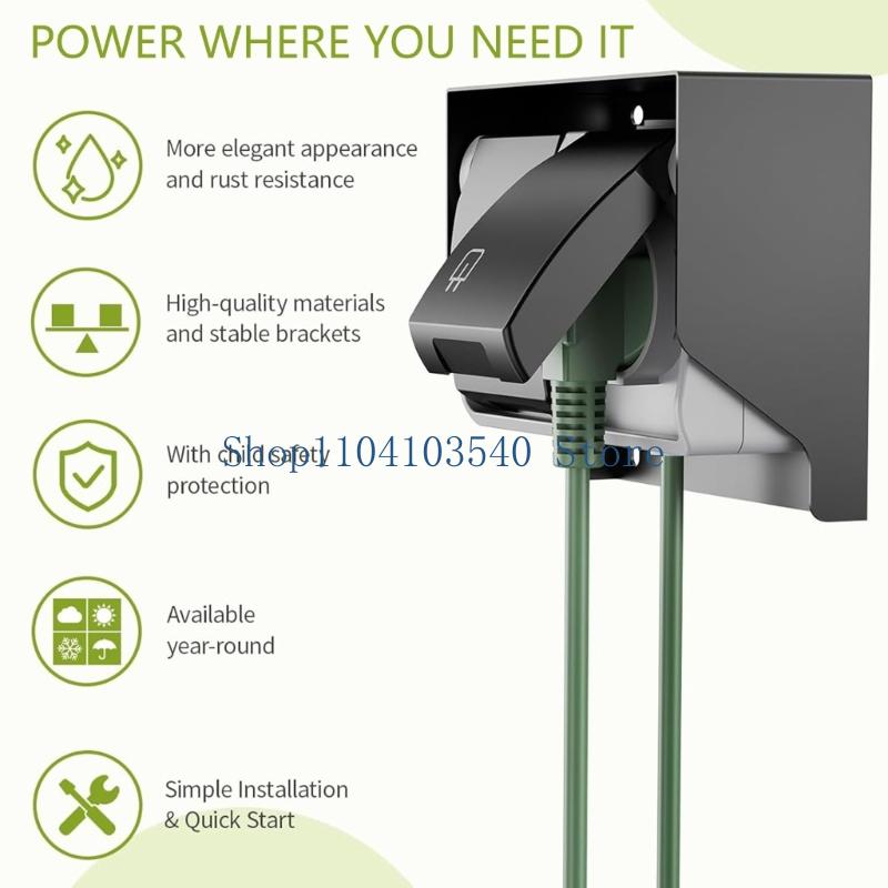 02DC 2 Gang Waterproof Outlet  - Outdoor Power Outlet Cover review and price