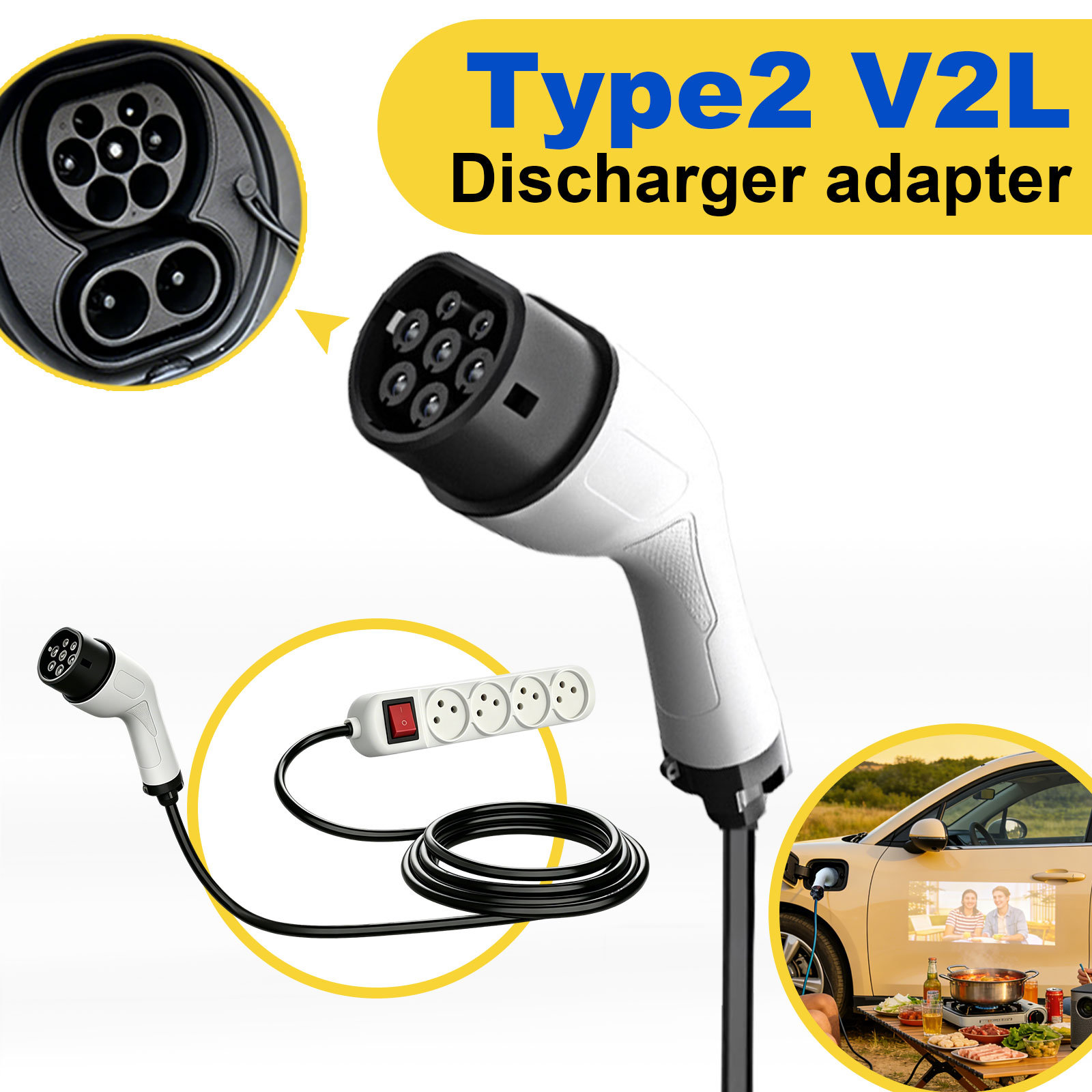 Type2 V2L Discharge Adapter Is - Outdoor Power Hub review and price