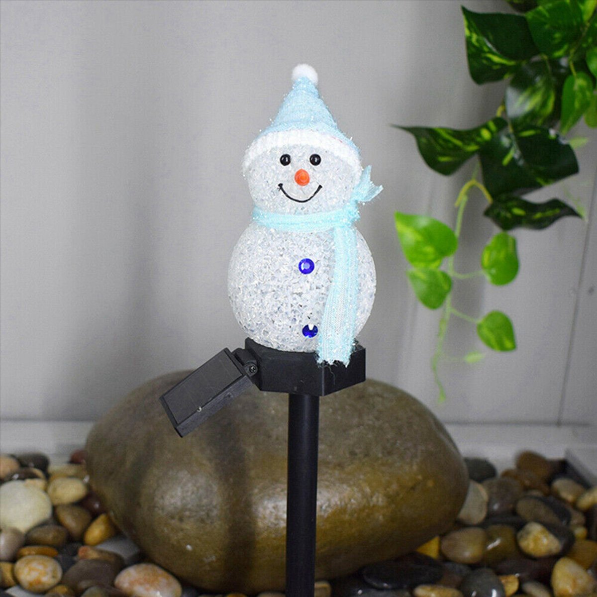 New 4X Snowman Solar Lights Ch - Outdoor Power For Xmas Lights review and price