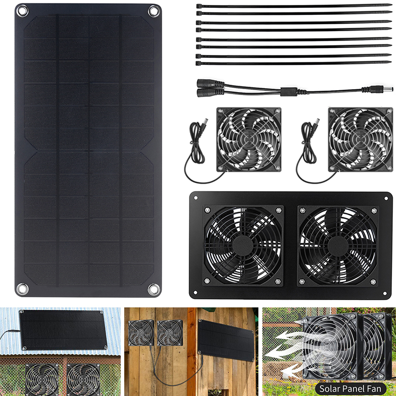 100W Solar Panel Exhaust Fan A - Outdoor Power Distribution Panel review and price