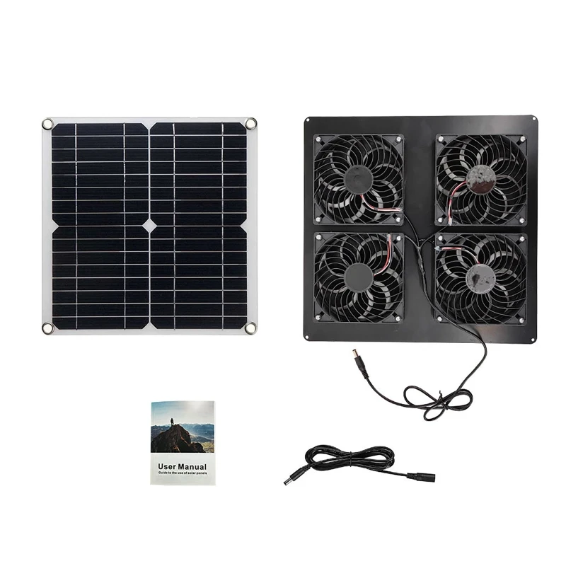 100W Solar Panel Exhaust Fan A - Outdoor Power Distribution Panel review and price