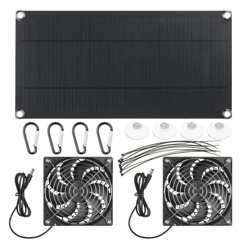 100W Solar Panel Exhaust Fan A - Outdoor Power Distribution Panel review and price