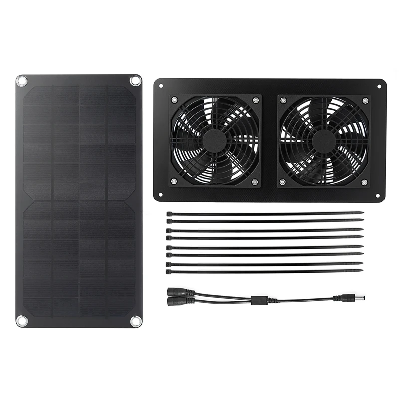 100W Solar Panel Exhaust Fan A - Outdoor Power Distribution Panel review and price