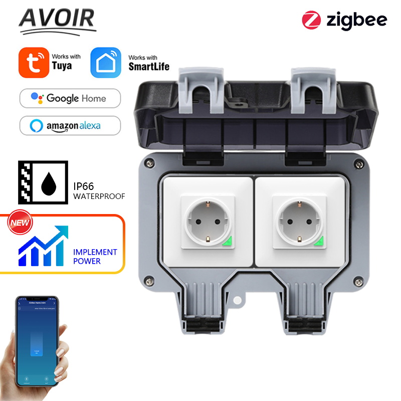 Avoir Tuya Zigbee Electrical S - Outdoor Power Outlet Weatherproof review and price