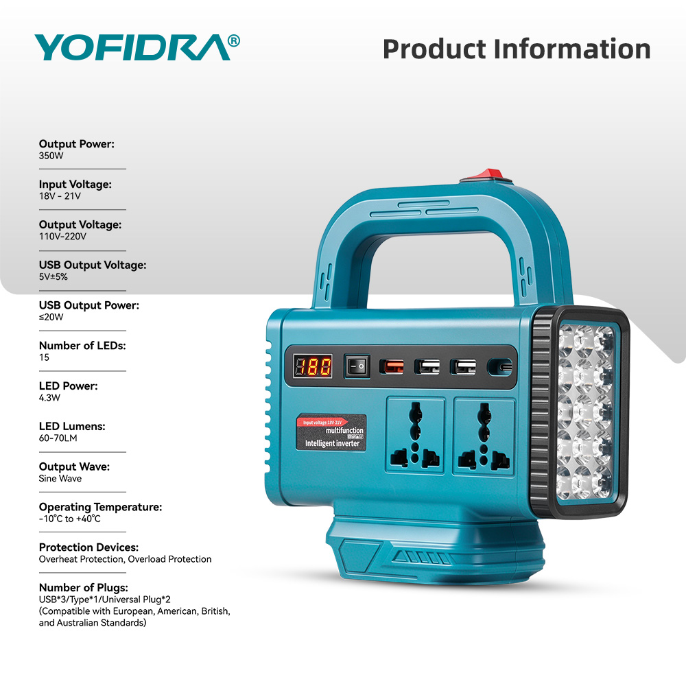 YOFIDRA 220V Portable Power In - Outdoor Power Hub review and price
