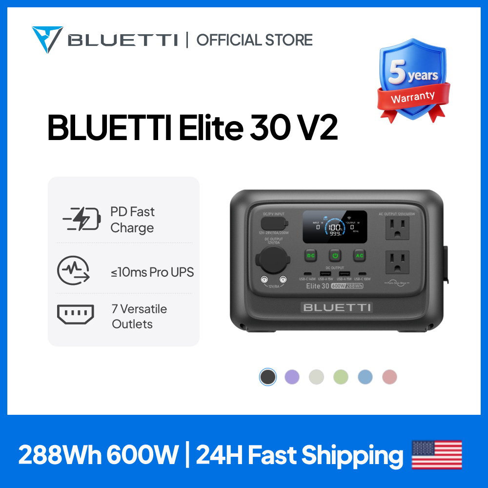 【Renew】BLUETTI Elite 30 V2 Por - Outdoor Power Generator review and price