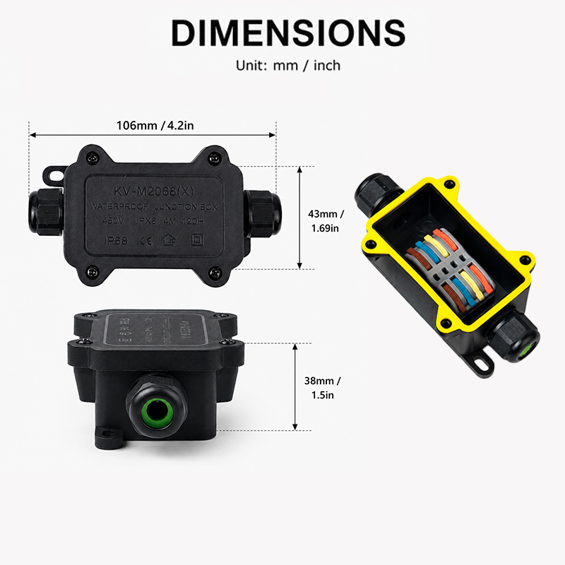IP68 Waterproof Junction Box 2 - Outdoor Power Junction review and price