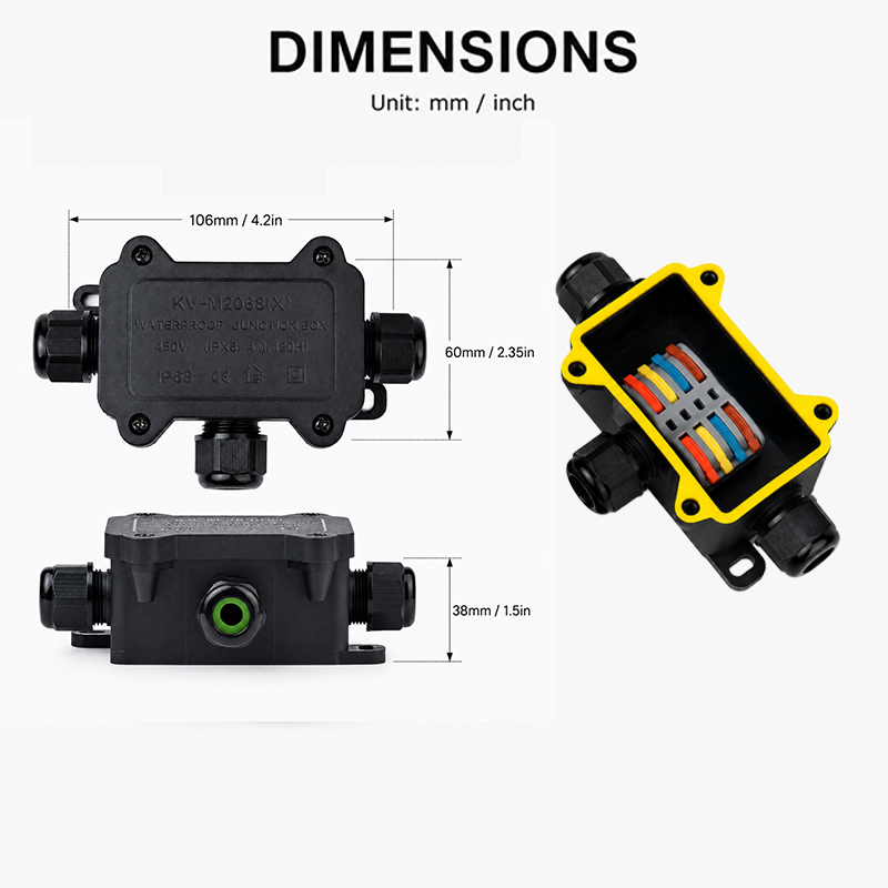 IP68 Waterproof Junction Box 2 - Outdoor Power Junction review and price
